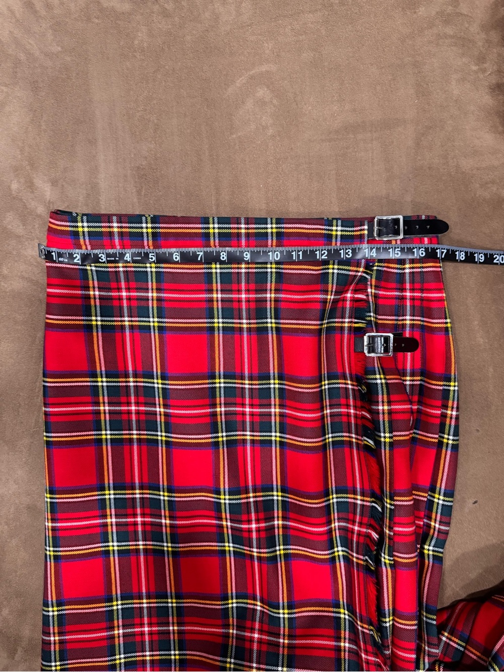 Vintage Strathmore Tartan Wool Kilt Skirt - Picture 9 of 10